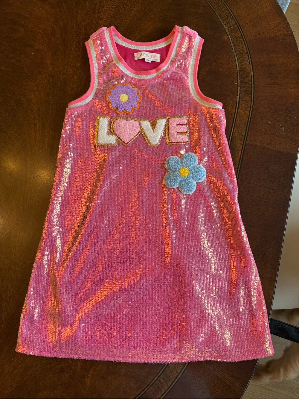 Baby Sara A-Line Sequin Dress